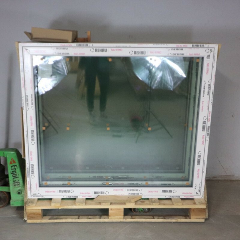 Topstyret vindue fra SPAR/JNA, 3-Lags glas, PVC, Hvid
