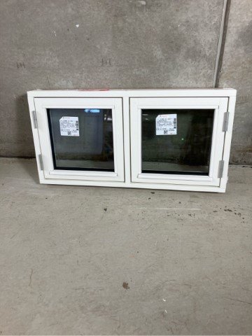 2 fags sidehængt vindue, JABS, 100x50cm