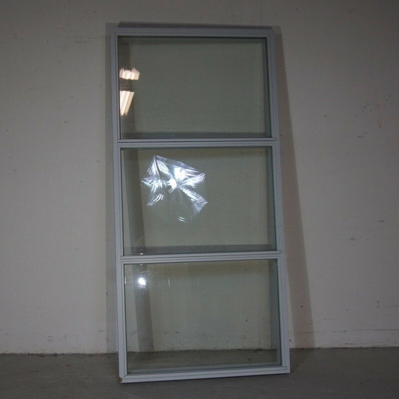 Fast vindue fra Idealcombi, 2-Lags glas, Træ, Grå 102 X 211,2 
