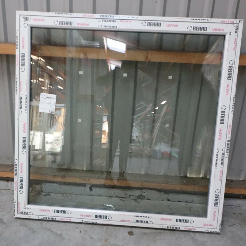 Topstyret vindue , 2 Lags glas, PVC, Hvid