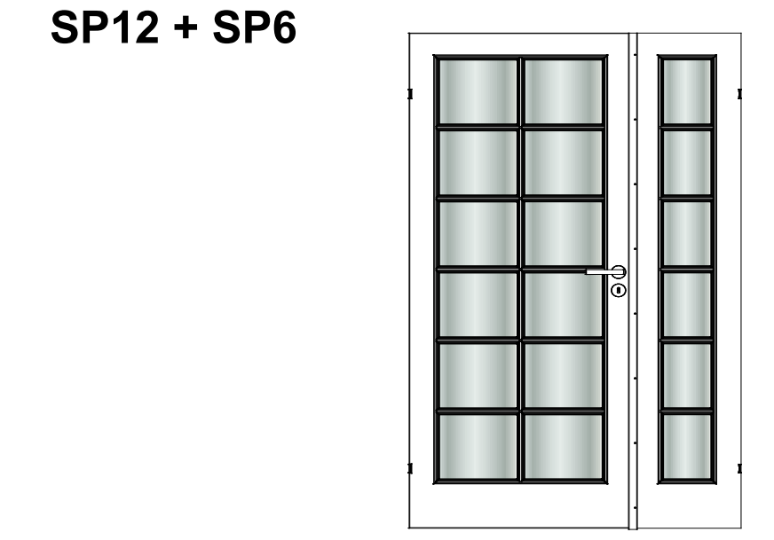 Swedoor, Easy SP12, Halvanden, Hvid NCS S0502-Y, Clever-line, M11x20