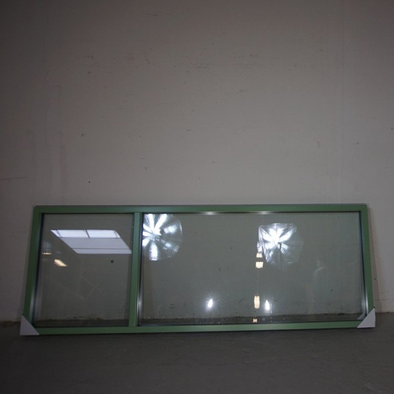 Fast vindue fra Vrøgum svarre, 3-Lags glas, Træ, Grøn 95 X 162,8 