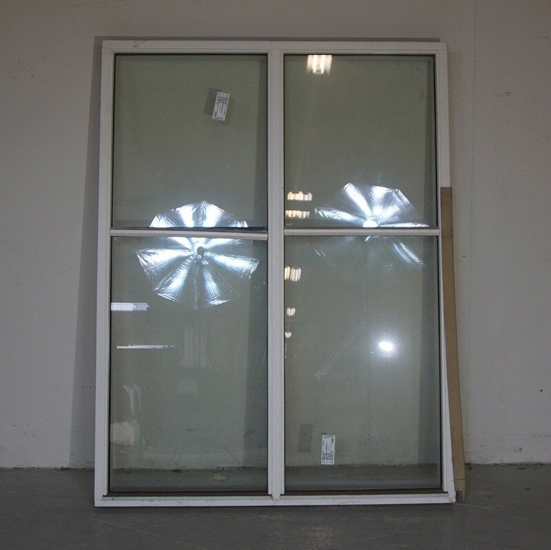 Fast vindue, 2-Lags glas, Træ, Hvid 124 X 163 
