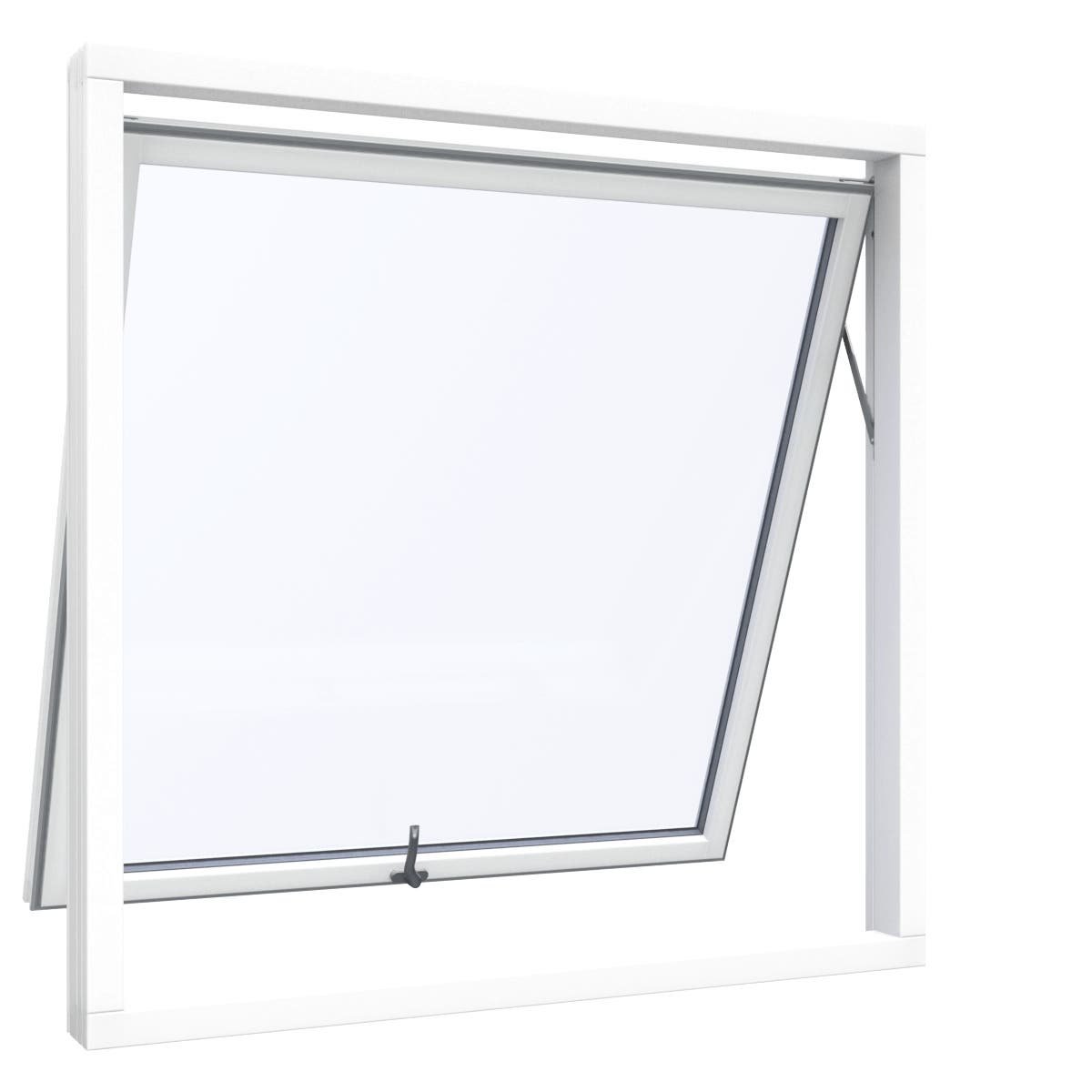 Topstyret vindue type softline, 1 rude 3-lags glas 119 X 132 