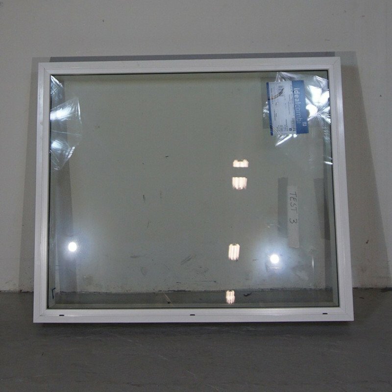 Fast vindue fra Idealcombi, 2-Lags glas, Træ/alu, Hvid