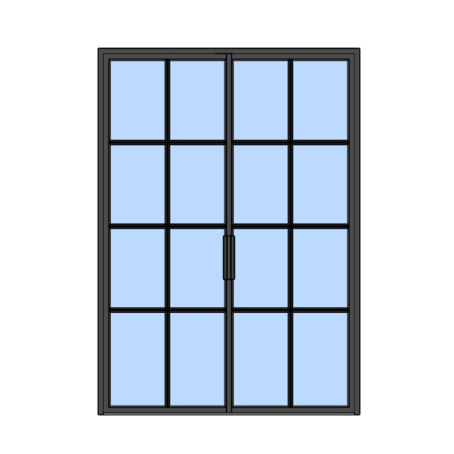 New Yorker glasdør, Dobbeltdør  151,3 X 208,9 Vendbar