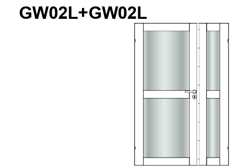 Swedoor, Unique GW02L, Halvanden, Hvid NCS S0502-Y, Advance-line, M11,1x20
