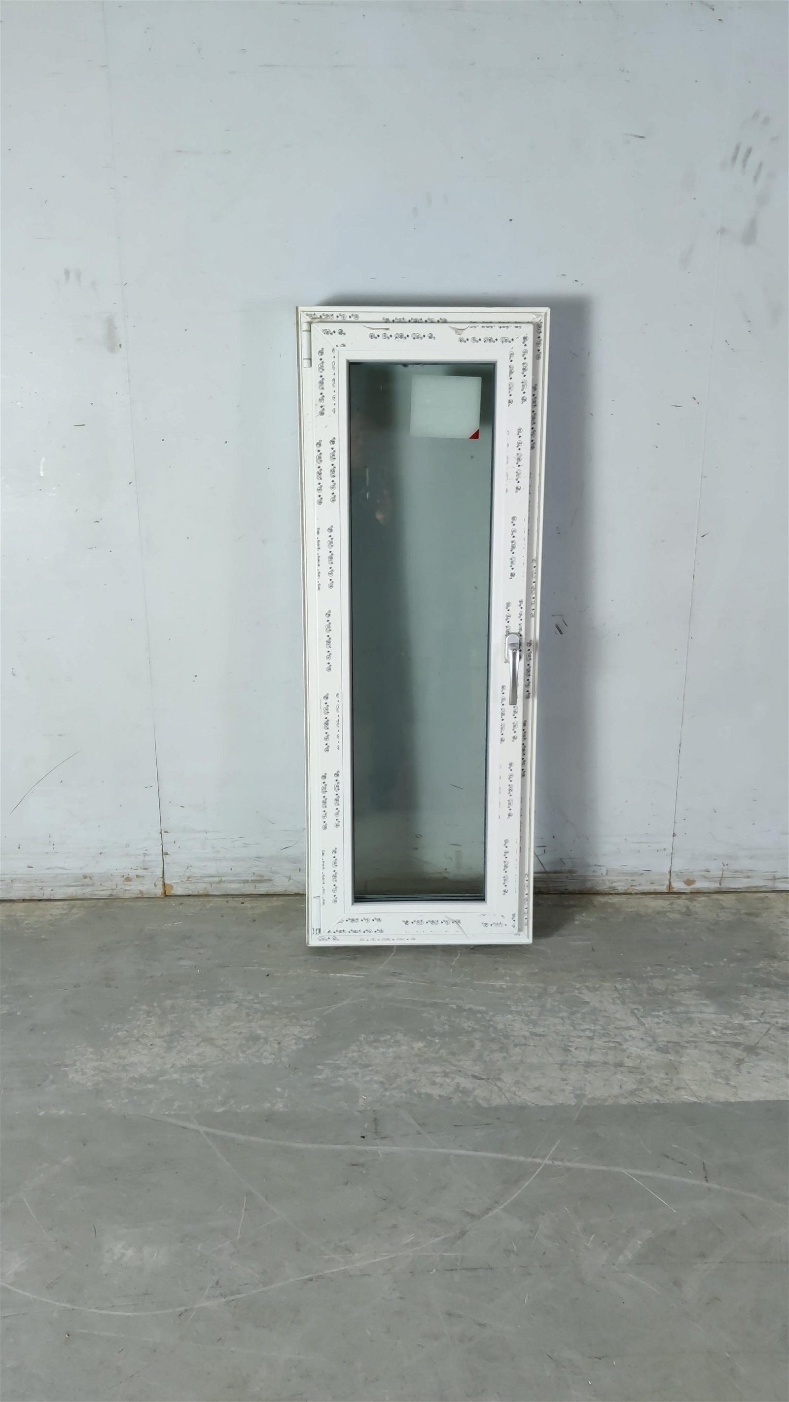 Drejekip vindue, klar glas, pvc, hvid 50 X 134,5 