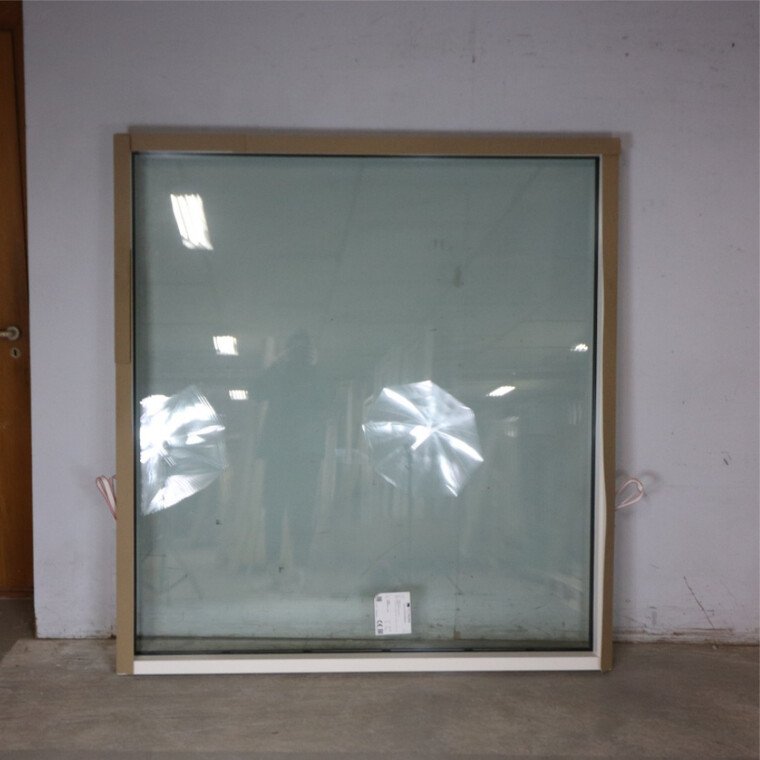 Fast karms vindue , 2-Lags glas, Træ/alu, Hvid 163 X 175 