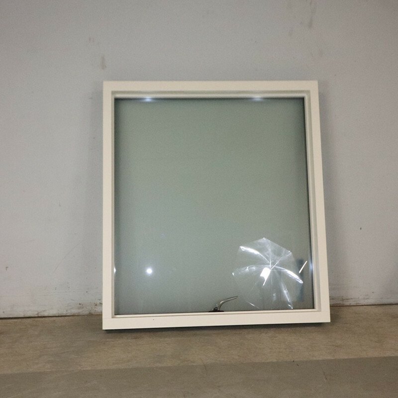 Topstyret vindue fra Idealcombi, 3-Lags matteret glas, Træ/alu, Antracit 129 X 119 