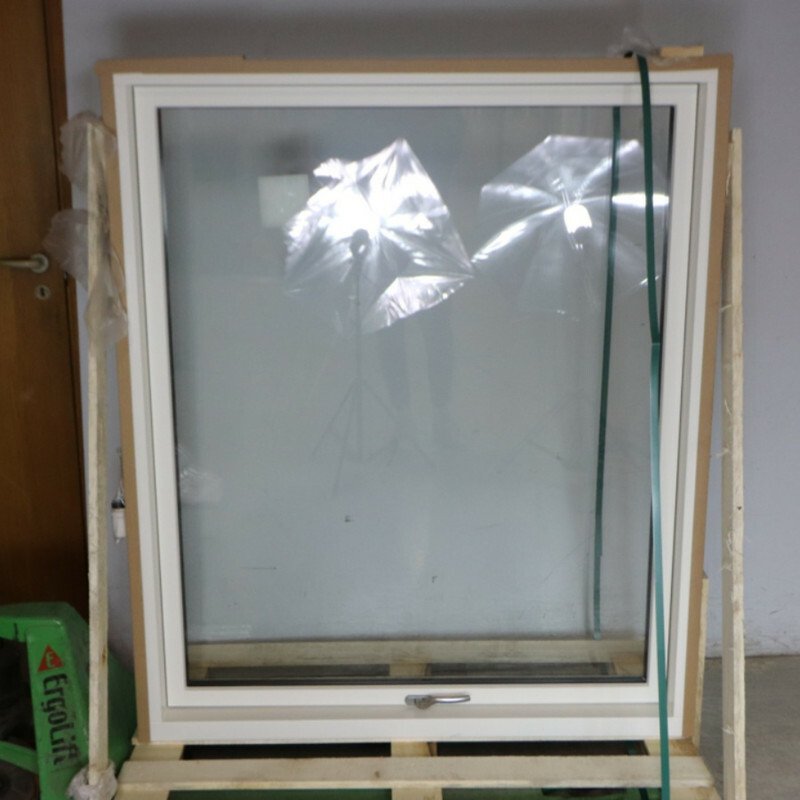 Topstyret vindue , 2-Lags glas, Træ, Hvid 118 X 140 